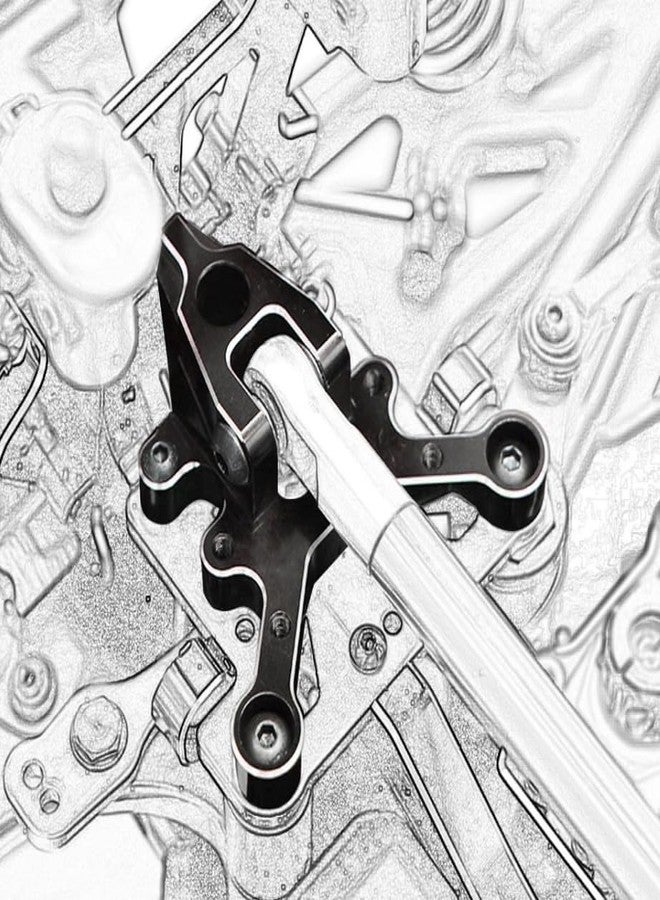 UURCSKY Aluminum Front Rear Center Brace Mount for 1/7 1/8 ARRMA 6S Felony Fireteam Infraction Limiteless Kraton Notorious Upgrades Parts #ARA320500(Red) - Image 4